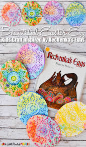 Beautiful Easter Egg Doily Craft For Kids Inspired By Rechenka S Eggs Easter Preschool Easter Crafts For Kids Easter Eggs Kids