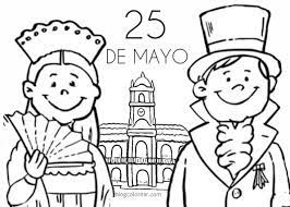 Damas y caballeros de la época colonial para colorear. 25 De Mayo Dibujos A Color Para Los Ninos Colorear Dibujos Infantiles