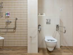 Universal design can better accommodate wheelchair users and can make the bathroom more comfortable for all users and many times can be done without sacrificing style. Ada Bathroom Layout Handicap Compliant Imc Grupo