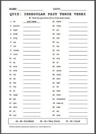 Irregular Verbs Worksheets Printable Irregular Past Tense Verbs Verb Worksheets Irregular Past Tense