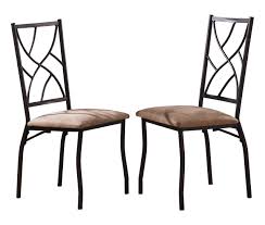 Kings Brand Furniture 3 Piece Bronze Metal Square Dining Kitchen Dinette Set Table And 2 Chai Kitchen Fabric Outdoor Dining Chair Cushions Kitchen Dinette Sets