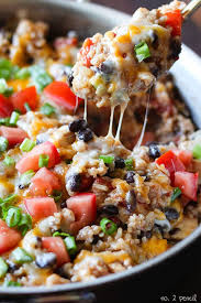 One Pot Chicken Burrito Bowl Recipe Recipes Mexican Food Recipes Food