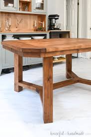 The highlight of this table is that rustic furniture items are usually made from solid wood. Diy Dining Table With Leaves Houseful Of Handmade