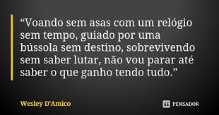 Voando Sem Asas Com Um Relogio Sem Wesley D Amico