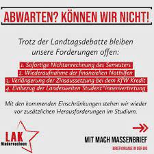 Zugriff auf diese briefvorlagen von ihrem computer aus: Lak Niedersachsen Veroffentlicht Massenbrief Fur Forderungen Zur Nicht Anrechnung Des Semesters Univativ