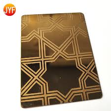 Sheet metal is metal formed by an industrial process into thin, flat pieces. Titanium Gold Decorative Metal Sheets Stamped Stainless Steel Sheet Metal Parts 0011 Jinyifan China Manufacturer Stainless Steel