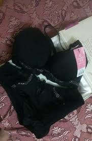 One in red lingerie and one in black. Buy Black Bra Panty Online 1150 From Shopclues
