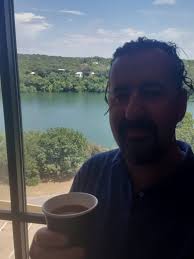 Room with a view (and a coffee).