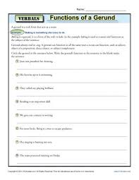 Traveling is a fun experience. Functions Of A Gerund Verbal Worksheets
