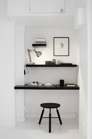 Black And White Office Table Blobblob Small Office Decor Home Office Design House Interior