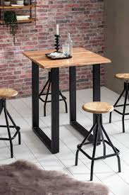 Baumkanten Bartischgruppe Africo Aus Massivholz Und Metall In 2020 Esszimmer Spiegel Bartisch Stehtisch Selber Bauen