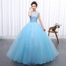4.7 out of 5 stars 5. Princess Blue New Wedding Dress 2020 Doubl Shoulders For Party Chorus Host Fleabane Bitter Stage Studio Photo Wedding Dress New Wedding Dresswedding Dress 2017 Aliexpress