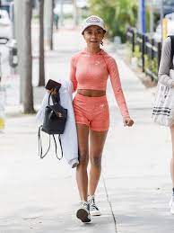 She reprised the role on the spinoff bunk'd. Skai Jackson Wears Gym Shark Two Piece West Hollywood 05 19 2021 Celebmafia