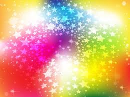 Bright Rainbow Stars Background Vector Art Design Colorful Backgrounds Rainbow Cartoon