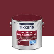 Pour un salon de jardin moderne, choisissez plutôt des teintes noires et grises : Peinture Laque Exterieure Sikkens Rouge Basque Satin 2 5l Peinture Multisupport Peinture Exterieur Revetement Facade Peinture Exterieure Et Traitement Bois Jardin Exterieur