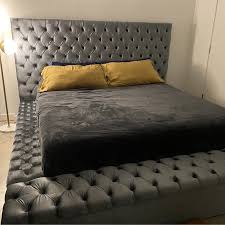 Geralyn tufted upholstered storage platform bed. Pin On Bed