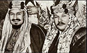 king farouk wearing saudi uniform with king abdul aziz king of saudi arabia ancient egypt history egypt history egyptian people