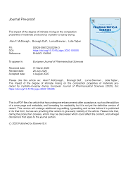 PDF) The impact of the degree of intimate mixing