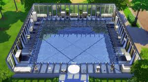 Genkaiharetsu's pool house| no cc. Forget Tiny Living In The Sims 4 Builders Have Achieved Greatness With Grand Designs Rock Paper Shotgun