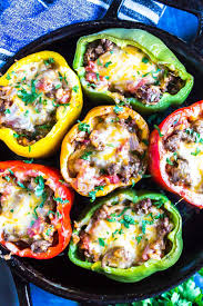 Once the rice is all cooked remove from heat, add the salt, pepper, and parmesan cheese. Keto Stuffed Peppers Classic Recipe Cast Iron Keto