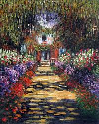 Garden Path At Giverny Reproduction At Overstockart Com Great Works Of Art Monet Claude Monet
