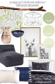 The tufted headboard helps elevate this teen bedroom and make it feel more polished. A Teenage Girl S Bedroom Makeover