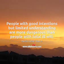 People With Good Intentions But Limited Understanding Are More Dangerous Than People Idlehearts