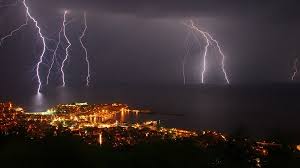 Photograph By Fotis Mavroudakis My Shot Several Bolts Of Lightning Strike The Water Off The Coast Of Kavala Greece Ligh Greek Vacation Kavala Lightning
