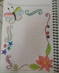Inicio » diseños para decorar los cuadernos (video). Caratulas Paper Art Design Colorful Borders Design Page Borders Design