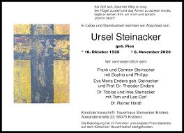 See a recent post on tumblr from @%1$s about steinacker. Traueranzeigen Von Ursel Steinacker Rz Trauer De