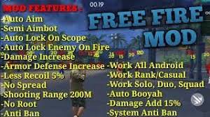 Today in this video i had shown you that how you can increase your rank in free fire easily without playing. Update Free Fire Mod 1 24 6 Auto Aim Damage Max Semi Aimbot Wall Hack Hacks Mod Diamond Free