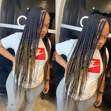 Black And Blonde Ombre Knotless Braids Houston Hairstylist On Instagram Ombre Knotless Zoom In Houstonboxbraids Boxbraid Box Braids Hairstyles Box Braids Styling Honey Blonde Hair