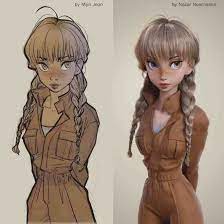 cgアーティストnazar noschenko氏による blenderを使った編み込みヘアーの作成紹介映像 漫画の髪 3d アニメ キャラクターデザイン