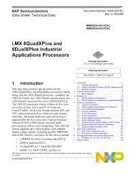 From microcontrollers and processors to sensors, analog ics and connectivity, our technologies are fueling innovation in automotive, consumer, industrial and networking. Nxp I Mx 8dualxplus Series Microprocessors Mpu Datasheets Mouser