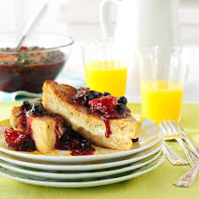 Mascarpone Stuffed French Toast With Berry Topping Recipe Taste Of Home