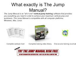 The Jump Manual Vertical Jump Training Actual User Feedback