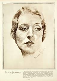 1933 Rotogravure Miriam Jordan Actress Sketch Portrait Movie Film Hollywood  GTS1