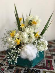 Daffodils Cotton Baby S Breath Babys Breath Flower Arrangements Daffodils
