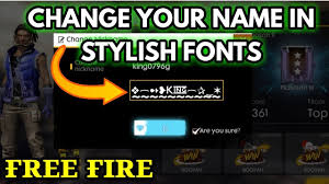 Type your nick in the text box: How To Change Free Fire Nick Name In Stylish Fonts Free Fire Stylish Fonts Nick Name Youtube