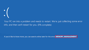 A blue screen error (also called a stop error) can occur if a problem causes your pc to shut down or restart unexpectedly. So Behebt Man Bluescreen Fehler Von Memory Management Unter Windows 10 Minitool Tipps