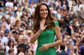 She is the mother to prince george, the third in line to the throne. Kate Middleton S Green Dress Pays Tribute To Wimbledon S History Vogue