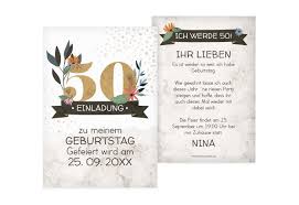 Dafür stellen wir ihnen zahlreiche professionell designte kartenlayouts zur verfügung. Einladungskarten Zum 50 Geburtstag Karten Paradies De