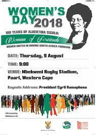 It had been conceived on the 1950s model of resistance and it was doomed to flounder in the 1960s. Women S Day 2018 South African Government