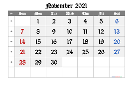 Free Printable November 2021 Calendar Premium In 2020 Printable Calendar Template Calendar Template Printable Calendar