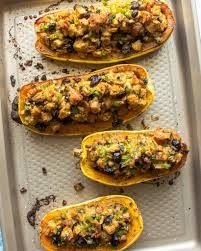 Stuffed Delicata Squash Blue Jean Chef Meredith Laurence