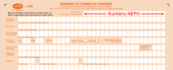 Il peut aussi vous être demandé une attestation des droits à conduire de moins de 3 mois, avec sa traduction, établie. Neph Numero D Enregistrement Prefectoral Harmonise