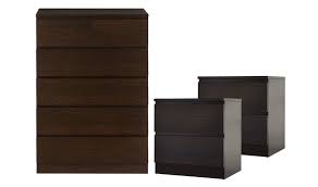 Tallboy and bedside table set. Como 3 Piece Bedside Set With Tallboy Fantastic Furniture