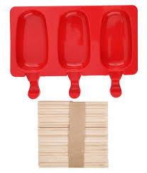From plastic to silicone to stainless steel, ice pop molds are as popular and easy to use as when you were. 3 Cavities Silicone Popsicle Molds With Lid Bpa Free Homemade Ice Cream Bar Mold Ice Pop Molds Diy Cakesicle Molds Silicone With 50 Wooden Sticks Buy Online At Best Price In India Snapdeal
