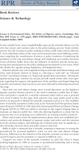 Check spelling or type a new query. Science In Environmental Policy The Politics Of Objective Advice By Anne Campbell Keller Burnam 2011 Review Of Policy Research Wiley Online Library