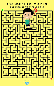 100 medium difficulty mazes for kids up to 7 years old etsy mazes for kids mazes for kids printable maze